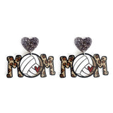 *Sports Mom Acrylic Earrings*