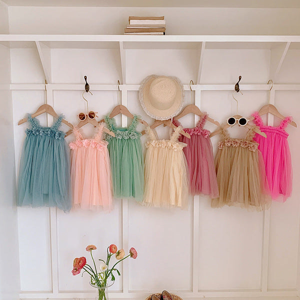 PREORDER: The Lydia Tulle Girl's Dress 7.8.24
