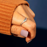 Preorder: Custom Birthstone & Zircon Radiance Ring
