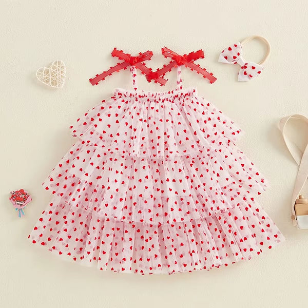 PREORDER: The Tilly Tiered Tulle and Heart Dress 12.23.24