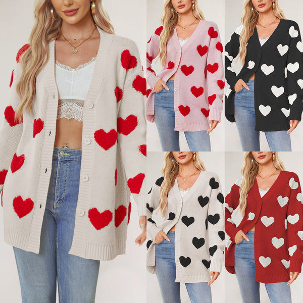 PREORDER: The Candi Button Heart Cardi 12.23.24