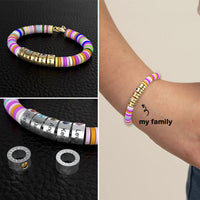 Preorder: Custom Heishi Bead Family Bracelet