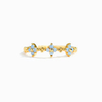 Preorder: Dainty Blue Floral Ring