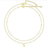 Layered Initial Necklace