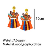 Fall/Thanksgiving Macrame Earrings