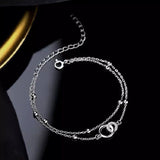 Preorder: Sterling Infinity Layered Bracelet