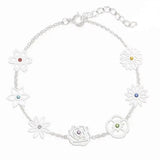 Custom Birth Flower & Stone Bracelet