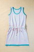 PREORDER: The Vera Pink and Teal Stripe Dress 7.8.24 osym