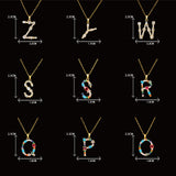 Preorder: Gemstone Initial Necklaces