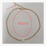 Preorder: Neutral Crystal Beaded Initial Necklace