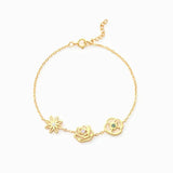 Custom Birth Flower & Stone Bracelet