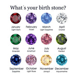 Birthstone Hoops- GOLD SEPTEMBER