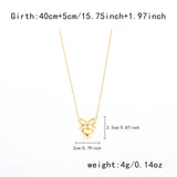 Bow and Heart Necklace