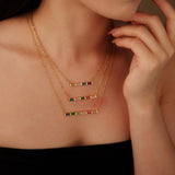 Preorder: Custom Birthstone Bar Necklace