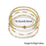 Beaded Cross Bracelet Stack