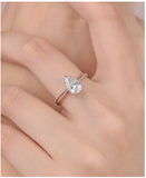 Radiant Elegance Pear Moissanite Ring- SIZE 6