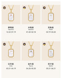 Preorder: Zodiac Shell Pendant Necklace