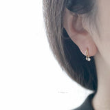 Preorder: Dainty Double Stone Hoops