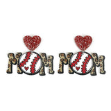 *Sports Mom Acrylic Earrings*