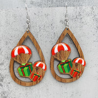 *RTS* Holiday Wood Teardrop Dangles