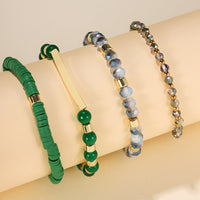 *RTS* Go Green Heishi Bead Bracelet Stacks