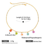 Preorder: Paperclip Floral Necklace and Bracelet