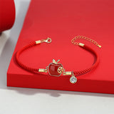 Corded Apple Bracelet