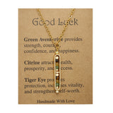 RTS: Natural Stone Healing Pendant Necklace