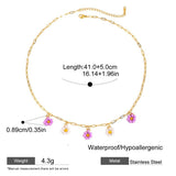 Preorder: Paperclip Floral Necklace and Bracelet