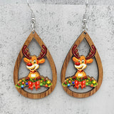 *RTS* Holiday Wood Teardrop Dangles