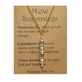 RTS: Natural Stone Healing Pendant Necklace