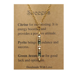 RTS: Natural Stone Healing Pendant Necklace