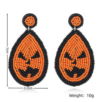 *RTS* Beaded Pumpkin Earrings