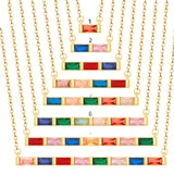 Preorder: Custom Birthstone Bar Necklace