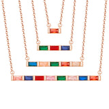 Preorder: Custom Birthstone Bar Necklace