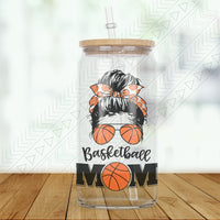 Basketball Mom Glass Can