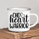 Chd Heart Warrior Enamel Mug Mug