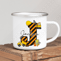 Construction Name Enamel Mug