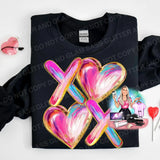 Valentine abstract heart XOXO