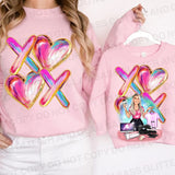 Valentine abstract heart XOXO