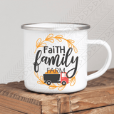 Faith Family Farm 2 Enamel Mug Mug