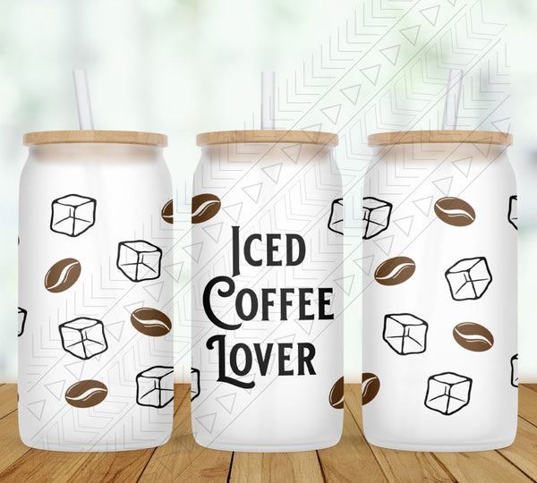 Iced Coffee Lover Glass Can