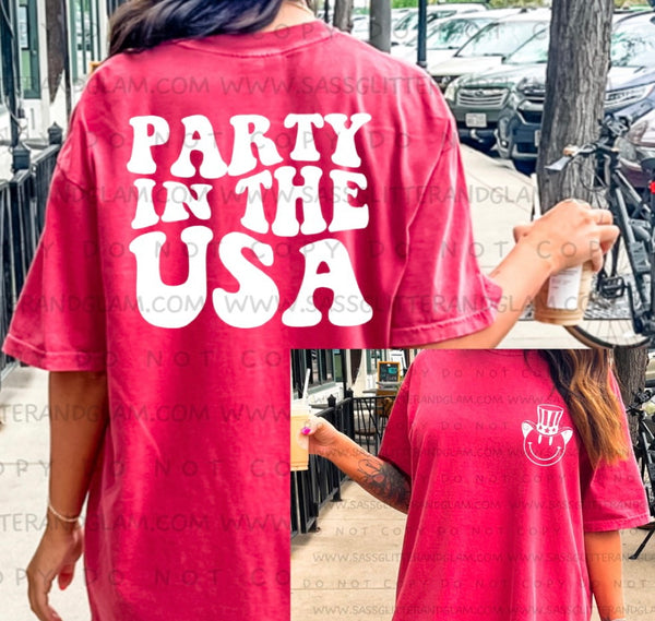 Party in the USA - white ink