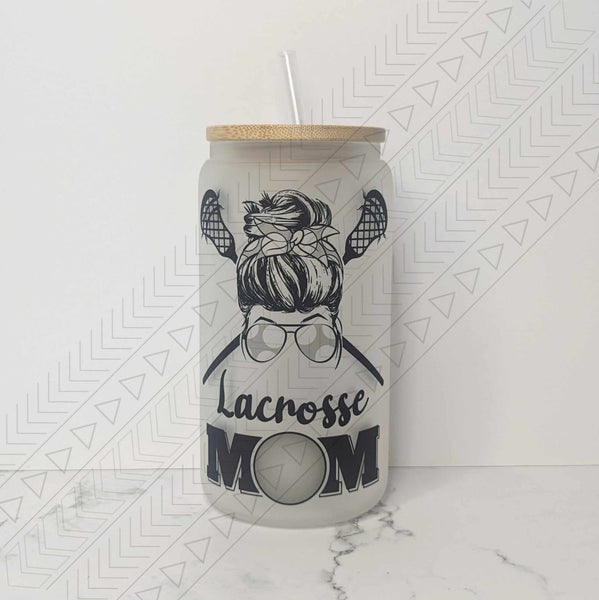 Lacrosse Mom Glass Can