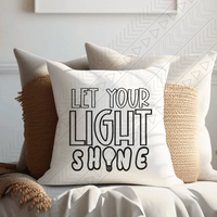 Let Your Light Shine Pillow Cover Pillowcases & Shams