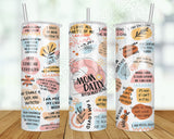Mom Affirmations Tumbler 20Oz Metal
