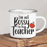 Not Bossy Enamel Mug Mug