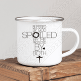 Protected By Both (Spoiled By Me) Enamel Mug Mug