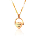 Preorder: Custom Engraved Heart Necklace