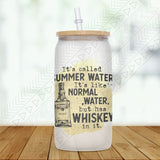 Summer Water Frosted Glass / Whiskey Glass Can